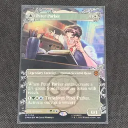 Peter Parker - 0208 - M - Borderless - Foil - Marvel's Spider-Man - MTG - NM/M - Image 1