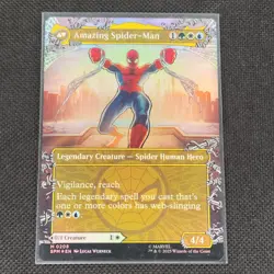 Peter Parker - 0208 - M - Borderless - Foil - Marvel's Spider-Man - MTG - NM/M - Image 2