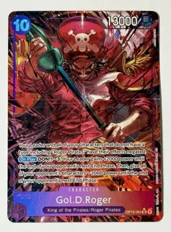 GOL D. ROGER One Piece OP13-064 - Alt Art English Carrying On His Will Card Foil - Image 1