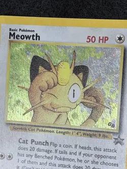 Pokemon TCG Meowth Black Star Promos Holo Card Wizards Black Star Promos 10 - Image 2
