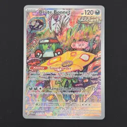 Pokemon TCG Card Brute Bonnet 207/182 Paradox Rift Illustration Rare - NM - Image 1
