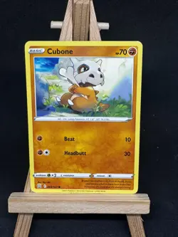 069/163 Cubone Card Sword & Shield Battle playset Near Mint Read Description - Image 1