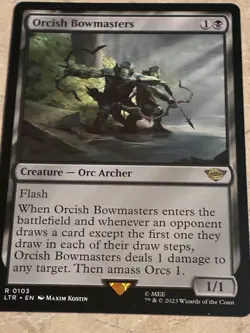 Orcish Bowmaster x2 MTG NM Lord of the Rings x1 Foil x1 Nonfoil - Image 2