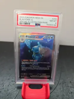 2023 Pokemon 151 SV2a Blastoise EX 200/165 SAR Special Art Rare PSA 8 - Image 1