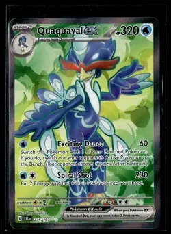 Quaquaval ex 235/193 Paldea Evolved Ultra Rare Pokemon - Image 1