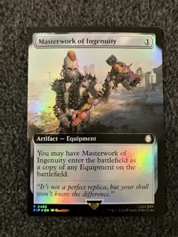Magic The Gathering MTG - Masterwork of Ingenuity (Extended Art) Foil - Fallout - Image 1