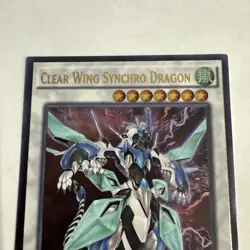 Yugioh Clear Wing Synchro Dragon CROS-EN046 Ultimate Rare Unlimited - Image 2