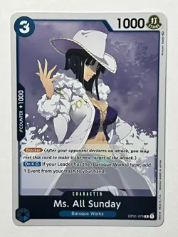 Ms. All Sunday OP01-079 Romance Dawn Pre Errata/1st Edition Foil One Piece Card - Image 2