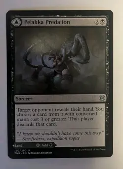 Pelakka Predation/Pelakka Caverns Zendikar Rising - MTG - Image 1