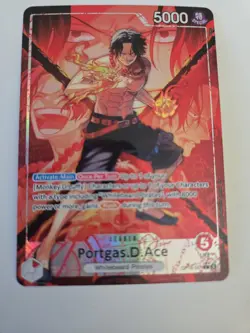 Portgas.D.Ace Alt Art Leader (OP16-001) | OP16 - The Time of Battle | ENGLISH - Image 1