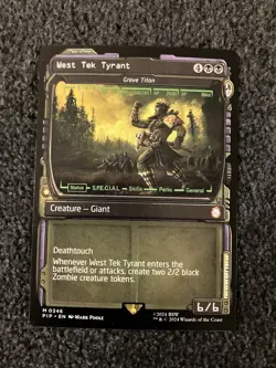 Magic The Gathering MTG - West Tek Tyrant - Grave Titan (Showcase) - Fallout - Image 1