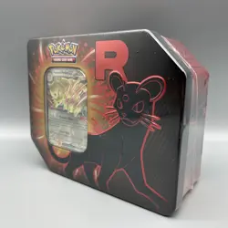 Pokemon TCG Team Rocket Tin (NEW) SEALED Mewtwo - SHIPS ASAP 🔥🔥 - Image 2