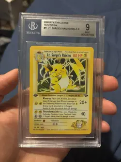 Lt. Surge’s Raichu 1st Edition Holo Rare Gym Challenge 11/132 Pokemon - Image 1