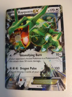 Pokemon Roaring Skies 2015 Rayquaza EX #75/108 Ultra Rare Holo (NM+) - Image 1