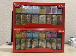 Pokemon TCG: Prismatic Evolutions 8 Mini-Tins Promos Costco Lot Of 2 IN HAND - Image 1