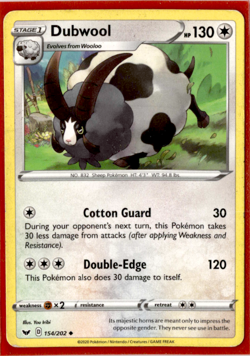 Dubwool - 154/202 - Pokemon Sword & Shield - Image 1