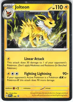 Jolteon - 169 Pokemon SV: Scarlet & Violet Promo Cards Holo Promo NM - Image 1