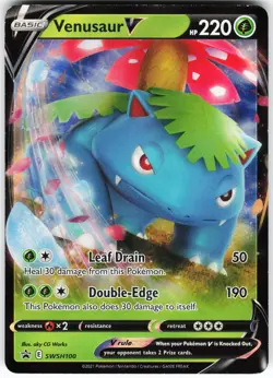 Venusaur V - SWSH100 Pokemon SWSH: Sword & Shield Promo Cards Holo Promo VLP - Image 1