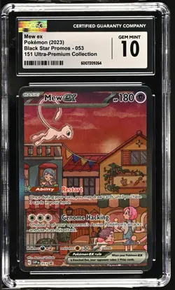 Pokemon Mew ex 151 UPC Black Star Promo 053 CGC 10 - Image 1