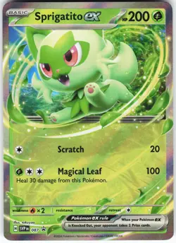 Sprigatito ex - 087 Pokemon SV: Scarlet & Violet Promo Cards Holo Promo NM - Image 1