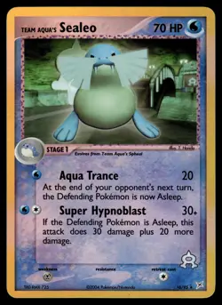 Team Aqua's Sealeo Reverse Holo 16/95 Team Magma vs Team Aqua Pokemon - Image 1