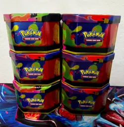 Pokemon TCG Mega Charizard EX Tin (6) Empty 2025 Charizard X & Y Storage Display - Image 5