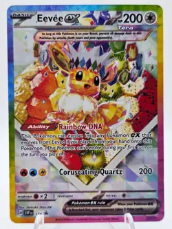 Eevee ex 174 Pokemon TCG Scarlet & Violet Promo Holo NM - Image 1