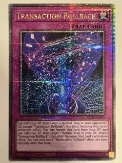 YUGIOH- Transaction Rollback - RA04-EN105 - Quarter Century Secret Rare - Image 1