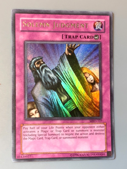 yugioh Solemn Judgment MRD-127 Unlimited Edition Ultra Rare near mint super nice - Image 1
