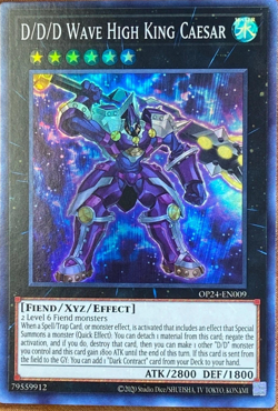 Yugioh D/D/D Wave High King Caesar OP24-EN009 Super Rare NM - Image 1