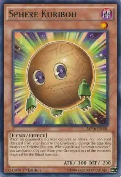 YUGIOH Sphere Kuriboh MP16-EN121 DOCS-EN020 RARE 1ST EDITION NM NEVER PLAYED - Image 1