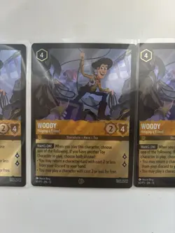 4x Disney Lorcana Woody Helping A Friend Foil Promo 60/P3 Attack of the vine - Image 2