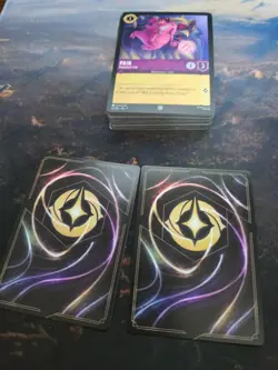 Two Disney Lorcana EPCOT Promo Rapunzel Appreciative Artist , with 48 extra card - Image 2