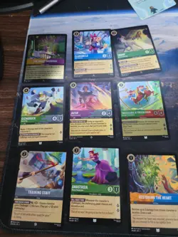 Two Disney Lorcana EPCOT Promo Rapunzel Appreciative Artist , with 48 extra card - Image 5