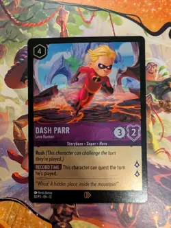 Dash Parr Lava Runner 52/P3 Foil Promo Disney Lorcana Wilds Unknown - Image 1