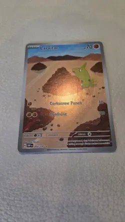 Pokemon TCG Larvitar Obsidian Flames Holo Card 203/197 - Image 3