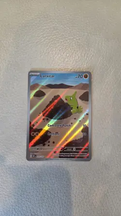 Pokemon TCG Larvitar Obsidian Flames Holo Card 203/197 - Image 4