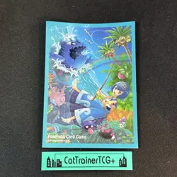 x1 Fishing Lana Sleeve Shellder Corsola Pokemon Center Japan Original New - Image 1