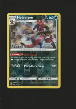 Hydreigon - 110/189 - Thank You Stamped Promo Holo Rare Pokemon Card - NM - Image 1