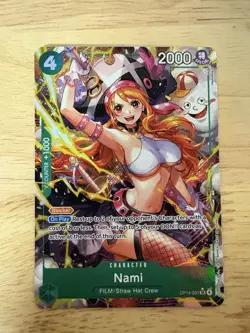 Bandai One Piece Card Game OP14: Nami OP14-031 Alt Art Foil - Image 1