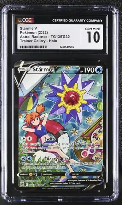 POKEMON CGC 10 SWSH Astral Radiance Starmie V TG13/TG30 *9040 - Image 1