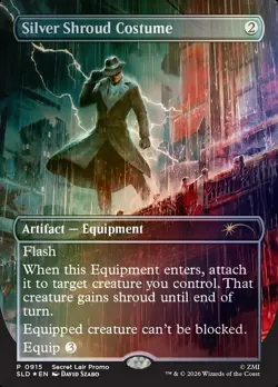 Silver Shroud Costume SEALED PROMO - Fallout Secret Lair Drop SLD MTG - Image 3