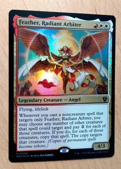 Mtg Magic FOIL Feder, strahlende Schlichterin,Feather, Radiant Arbiter, Engel - Image 1