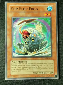 Yugioh Flip Flop Frog CRMS #46 Water Level 2 Aqua Effect Monster ATK 500 DEF 200 - Image 1