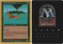 Birds of Paradise - Brian Selden - 1998 ~ Near Mint World Championship G MTG Mag - Image 1