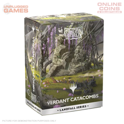 Dragon Shield Sleeves – Matte Dual Art – MTG Landfall Series Verdant Catacombs - Image 1