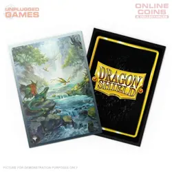 Dragon Shield Sleeves – Matte Dual Art – MTG Landfall Series Misty Rainforest - Image 3