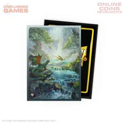 Dragon Shield Sleeves – Matte Dual Art – MTG Landfall Series Misty Rainforest - Image 4