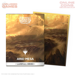 Dragon Shield Sleeves – Matte Dual Art – MTG Landfall Series Arid Mesa - Image 3