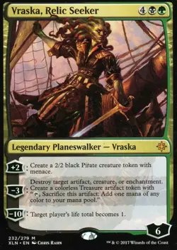 1x VRASKA, RELIC SEEKER - Ixalan - MTG - Magic the Gathering - NM - Image 1